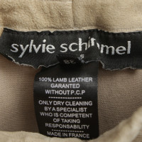 Sylvie Schimmel pantaloni di pelle di agnello