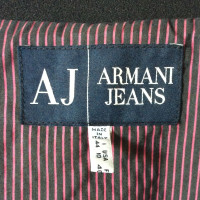 Armani Jeans Lange jas in zwart