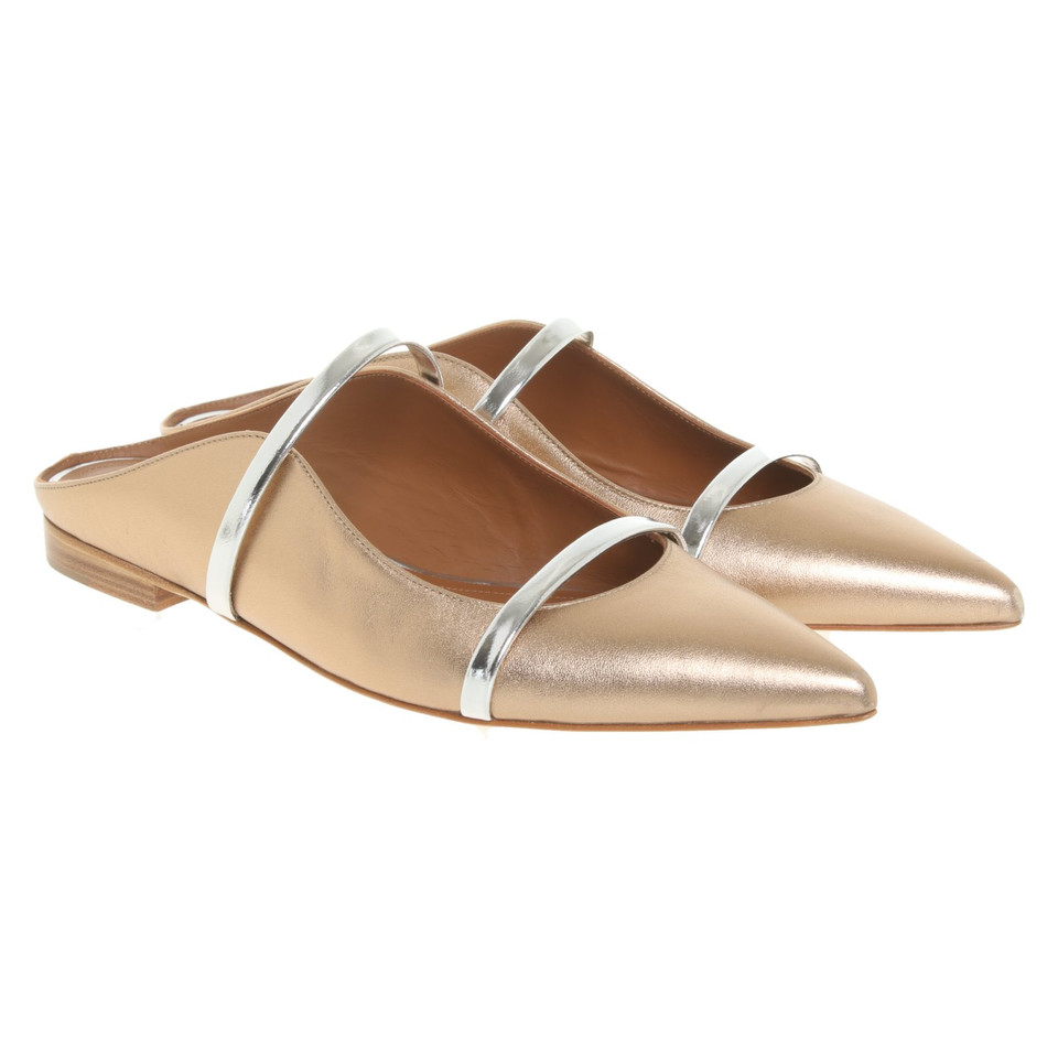 Malone Souliers Slippers/Ballerina's Leer in Goud