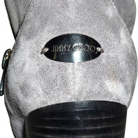 Jimmy Choo GREY SUEDE ANKLE BOOTS BY JIMMY CHOO