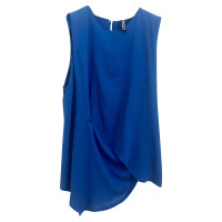 Minimarket Top en Viscose en Bleu