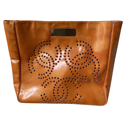 Chanel Handbag Patent leather in Orange