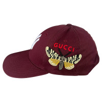 Gucci Hut/Mütze aus Baumwolle in Bordeaux