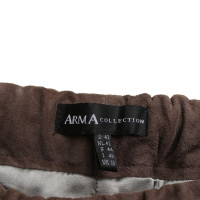 Arma Leather pants in brown