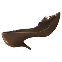 Pura Lopez Pumps/Peeptoes Patent leather in Taupe