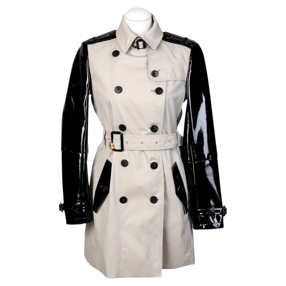 Burberry Trench-coat en cuir verni