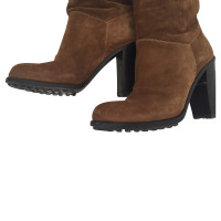 L'autre Chose Bottes en daim marron