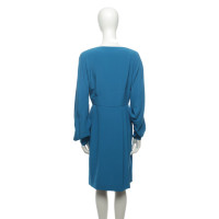 Versace Kleid aus Seide in Blau