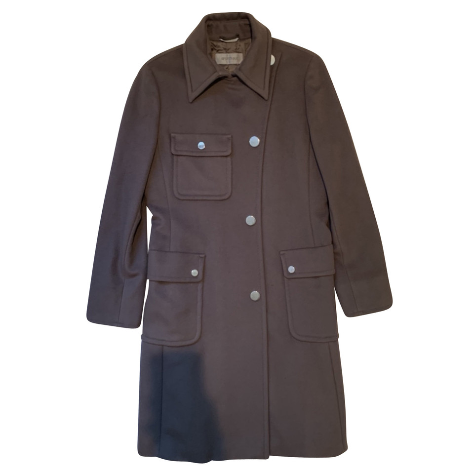 Max Mara Jacket/Coat Wool in Khaki