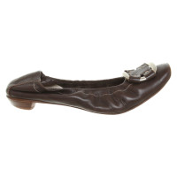 Agl Slippers/Ballerinas Leather in Brown