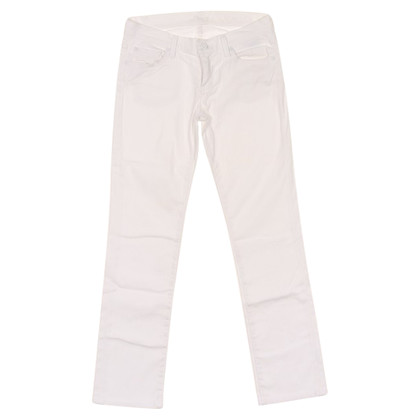 7 For All Mankind Jeans in Cotone in Bianco