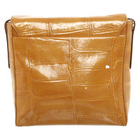 Aigner Shoulder bag Patent leather in Ochre