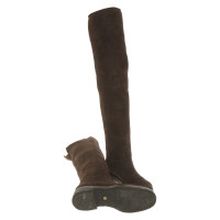 Loro Piana Stiefel aus Wildleder in Braun