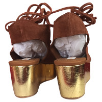 See By Chloé Wedges with gold metallic effect