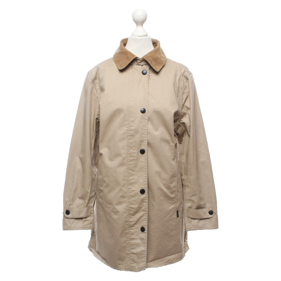 Barbour Jacke/Mantel aus Baumwolle in Beige