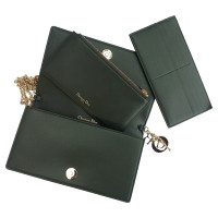Christian Dior Lady Dior Clutch Leather in Green