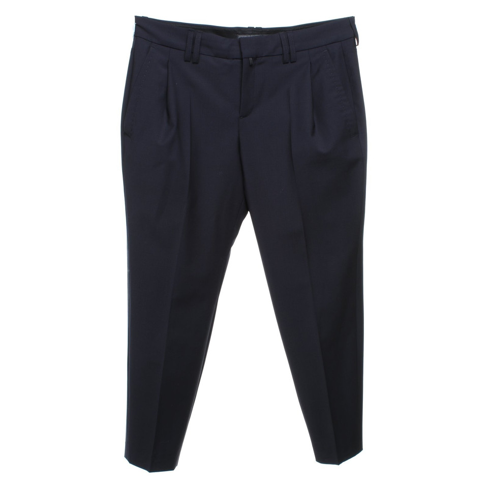 Drykorn Pantaloni di lana blu scuro