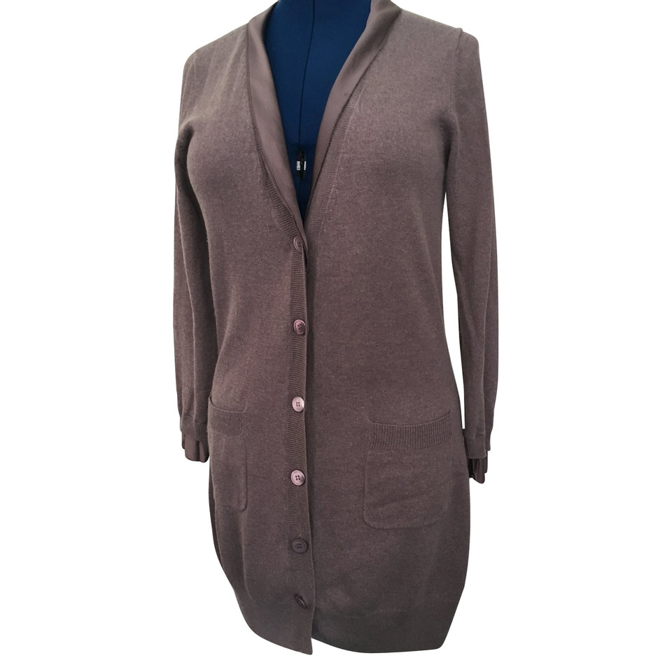 Marc Cain Cardigan in cashmere in taupe