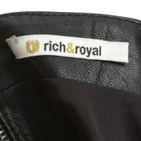 Rich & Royal Leather mini skirt