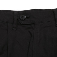 Yohji Yamamoto Paio di Pantaloni in Cotone in Nero