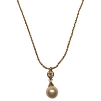 Christian Dior Catena con perla pendente