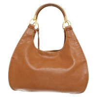 Christian Dior Handbag Leather in Brown