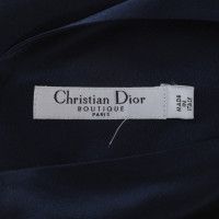 Christian Dior abito di seta blu