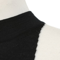 Hugo Boss Gebreide trui in zwart / wit