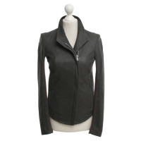 Helmut Lang Leather jacket in dark gray