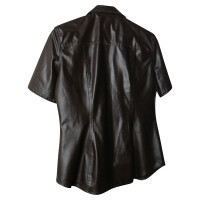 Moschino Blouse en cuir synthétique