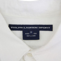 Ralph Lauren camicetta di lino in bianco