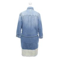 7 For All Mankind Robe en Coton en Bleu