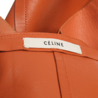 Céline Skirt Leather in Orange