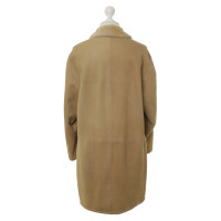 Cerruti 1881 Sheepskin coat in beige