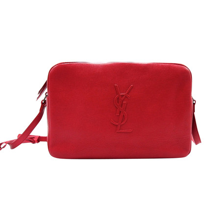 Saint Laurent Lou Camera Bag aus Leder in Rot