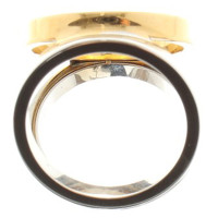 Hermès Cloth ring in gold and silver