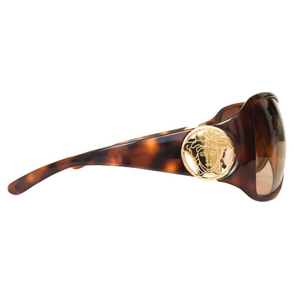 Versace tortoiseshell wraparound sunglasses