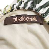 Roberto Cavalli Top con stampa in verde