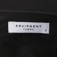 Equipment Zwarte blouse met kant