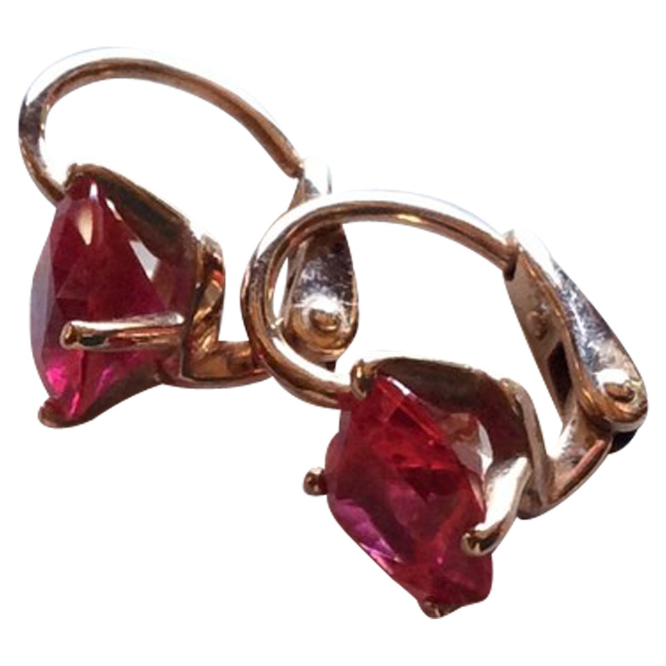 Other Designer Dodo - Red Gold Earrings in Red