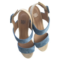 Riani Sandals in light blue / beige