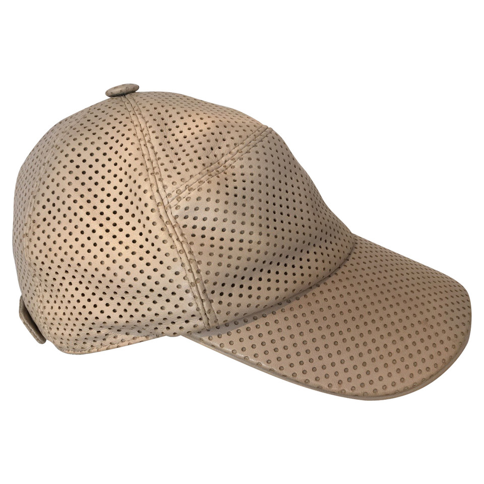 Hermès Hat/Cap Leather in Beige