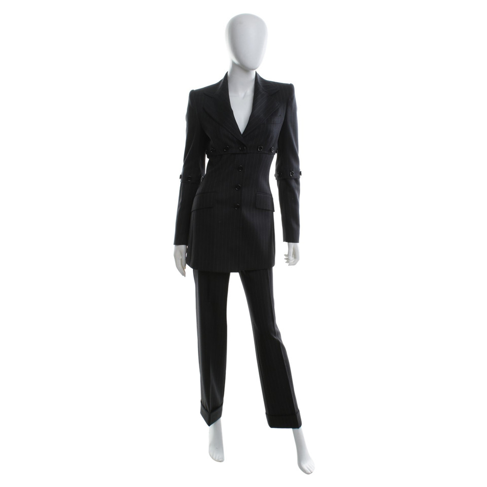 Dolce & Gabbana Pinstripe suit in black