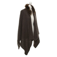 Max & Co Poncho with fur collar