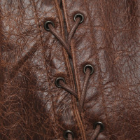 Plein Sud Leather jacket in brown
