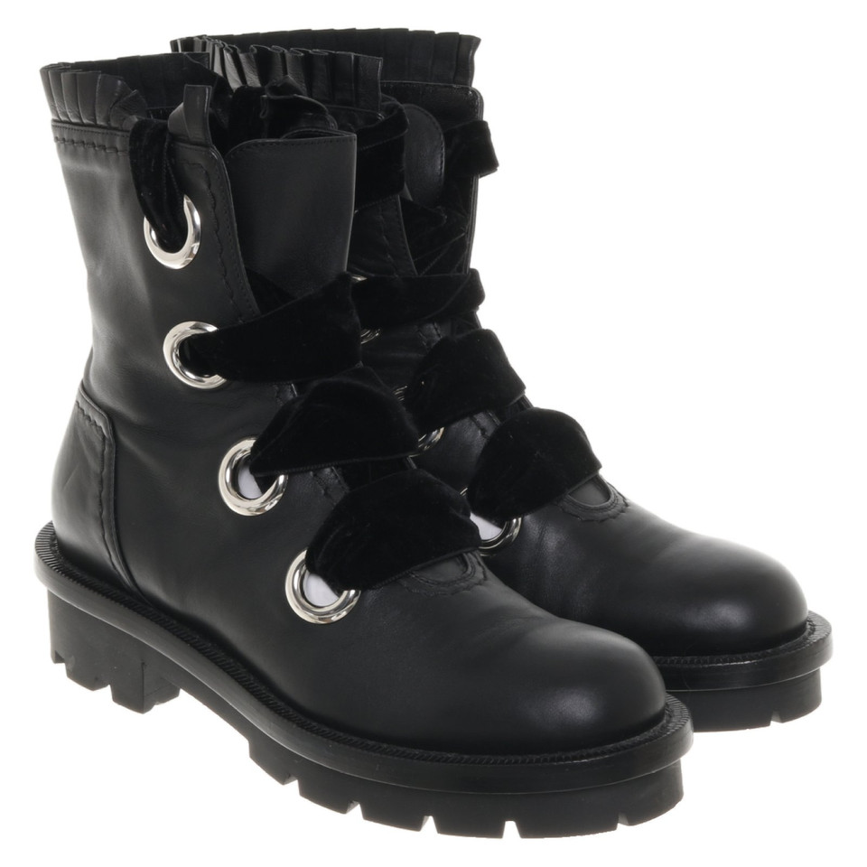 Alexander McQueen Boots Leather in Black