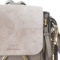 Chloé Faye Backpack Small aus Leder in Beige