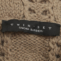 Twin Set Simona Barbieri Oversize sweater in Khaki