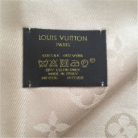 Louis Vuitton Sjaal Zijde in Crème