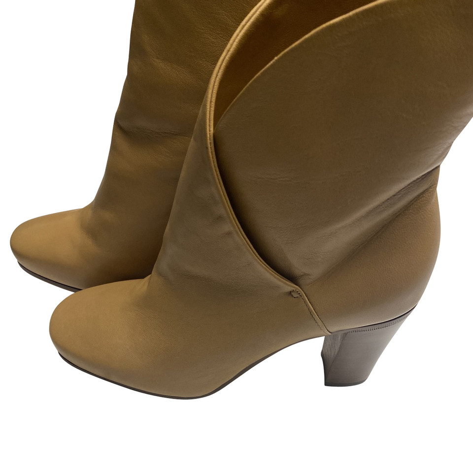 Céline Ankle boots Leather in Ochre